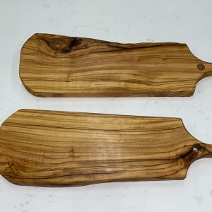Tagliere in legno di ulivo con manico