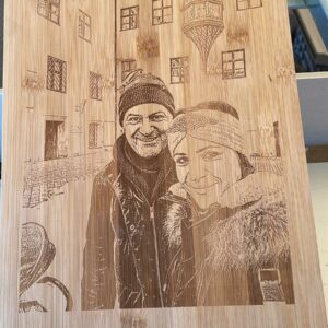 Tagliere In Rovere Personalizzato Con Foto