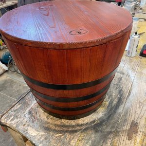 Mezza Botte Pouf Contenitore Personalizzabile