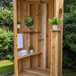 Doccia Da Giardino In Legno