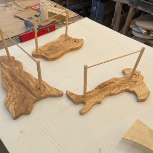Tris Di Taglieri In Legno D’Ulivo