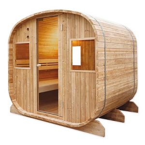 Cabina Sauna In Legno Con Stufa